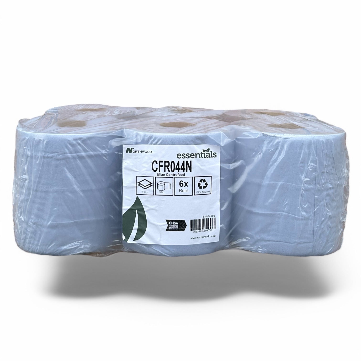 2 Ply Blue Centrefeed Rolls (6 Pack)